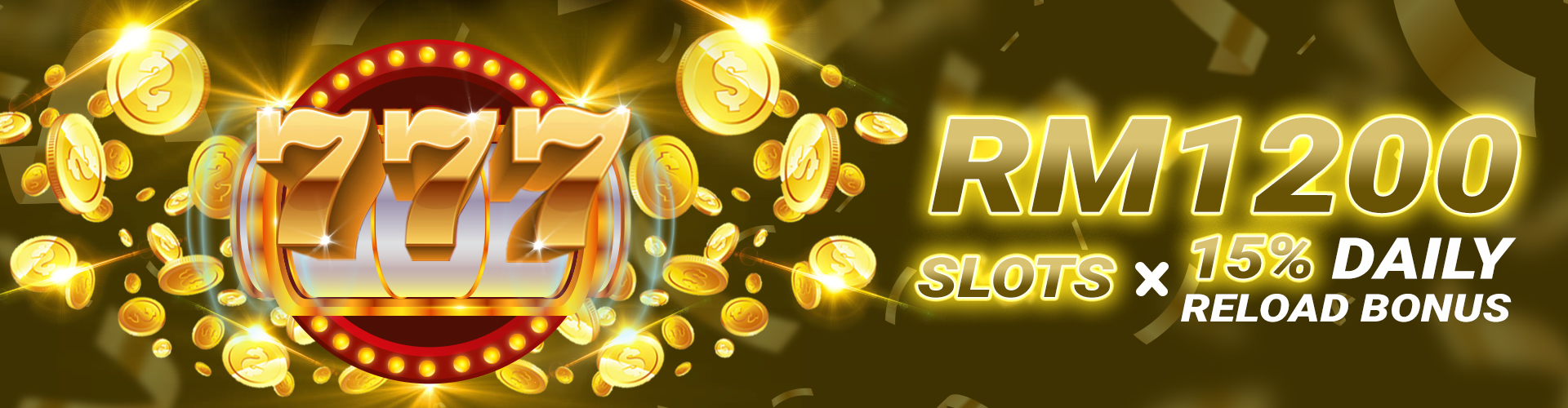 RM1200 Slots 15% DAILY RELOAD BONUS